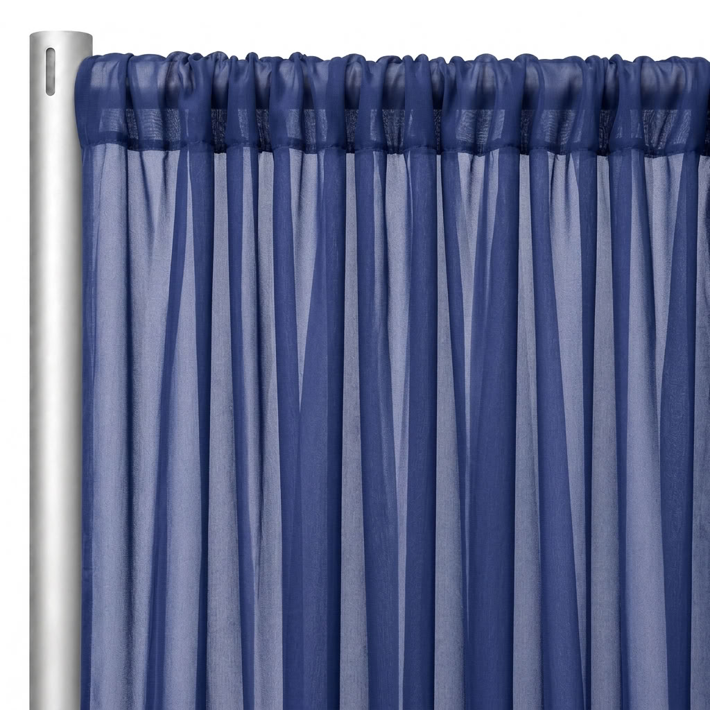 Chiffon Drapery Panel in Perry/D 1502 - hanging panel