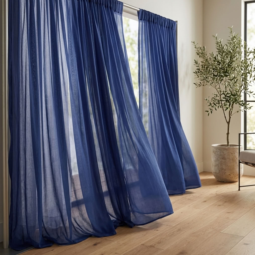 Chiffon Drapery Panel in Perry/D 1502 - drapery view 5