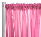 Voile Drapery Panel in Fuchsia