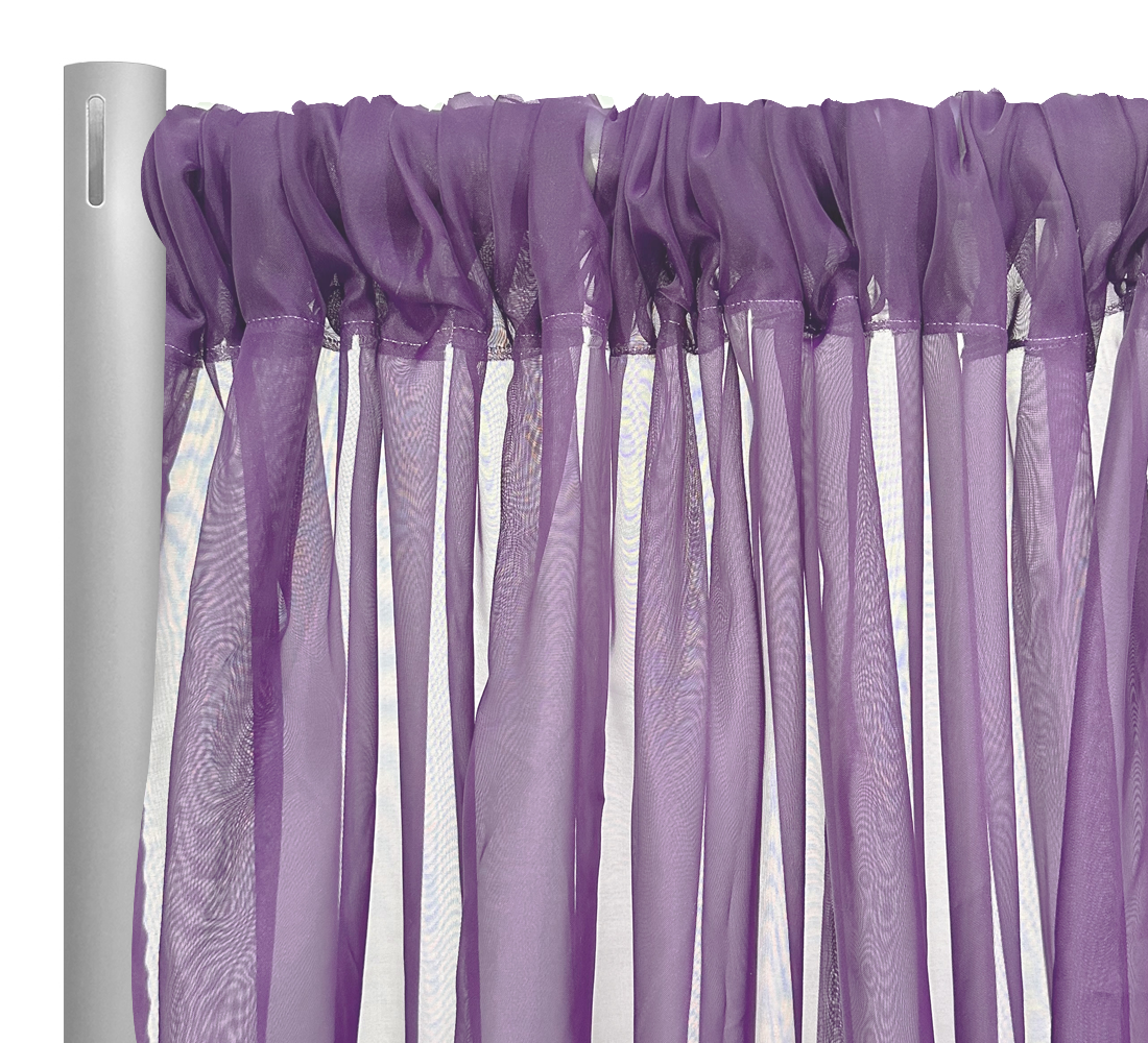 Voile Drapery Panel in Lilac 1174 Urquid Linen