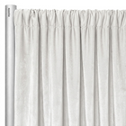 Luxury Plush Velvet Drapery Panel in White