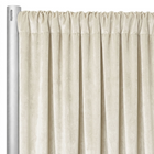 Luxury Plush Velvet Drapery Panel in Ivory