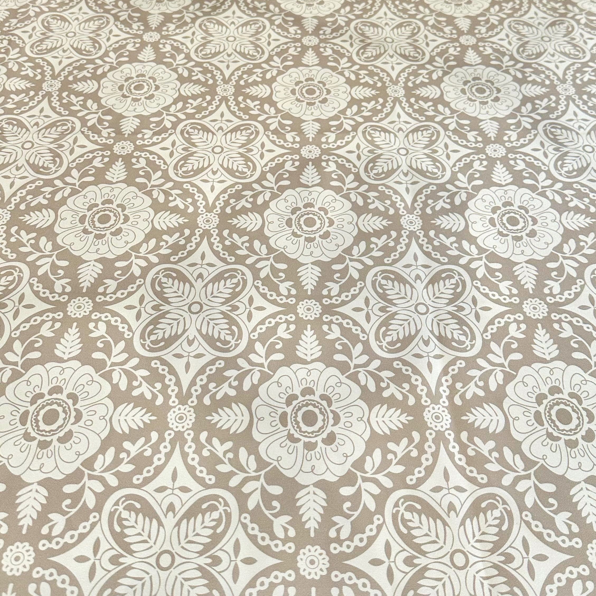 Morocco (Poly Print) Wholesale in Taupe - 05 Fabric By The Yard