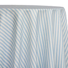 Seersucker (Poly Print) Table Linen in Lt Blue