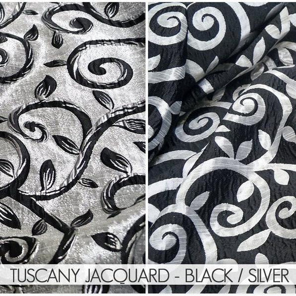 TUSCANY JACQUARD - BLACK / SILVER