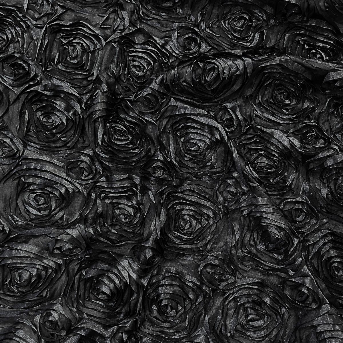 Black Rose Satin Fabric By the Yard Pre Order