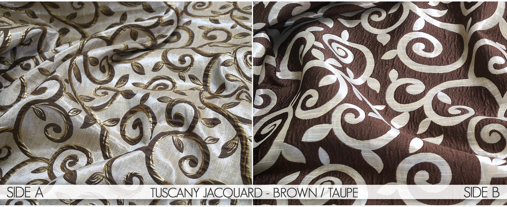 TUSCANY JACQUARD - BROWN / TAUPE