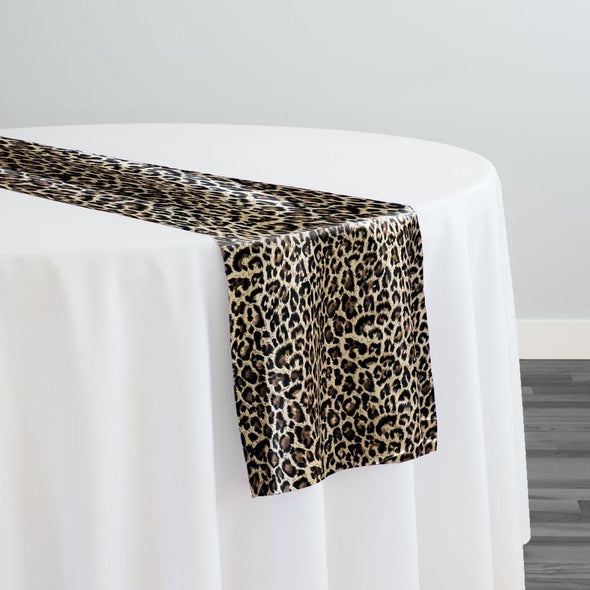 Animal Print Table Runner in Cheetah 02 Table Runner Urquid Linen