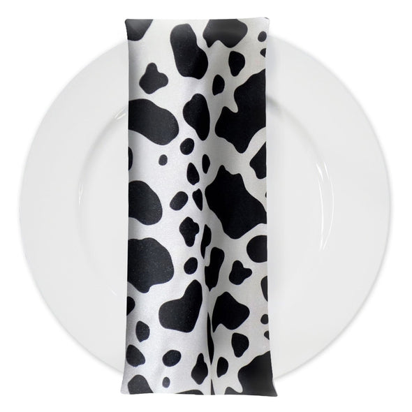 Animal Print Table Napkin in Cow04 Table Napkins Urquid Linen