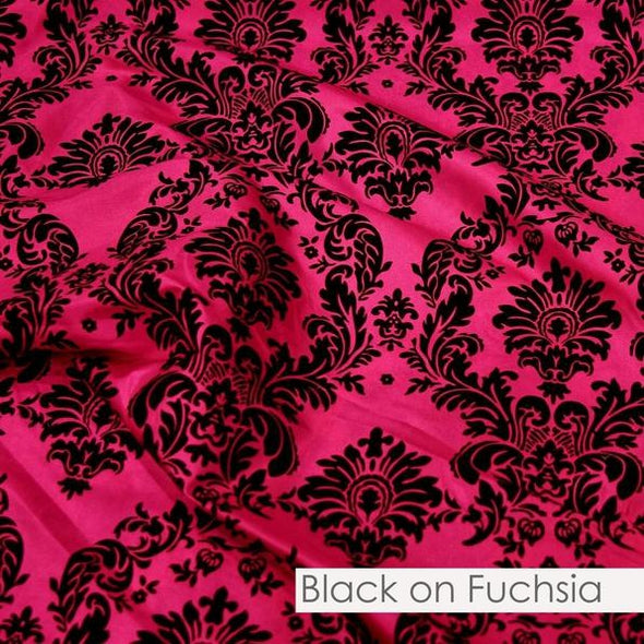 BLACK ON FUCHSIA