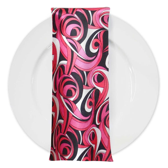 Abstract (Pucci) Table Napkin in Fuchsia 04 Table Napkins Urquid Linen