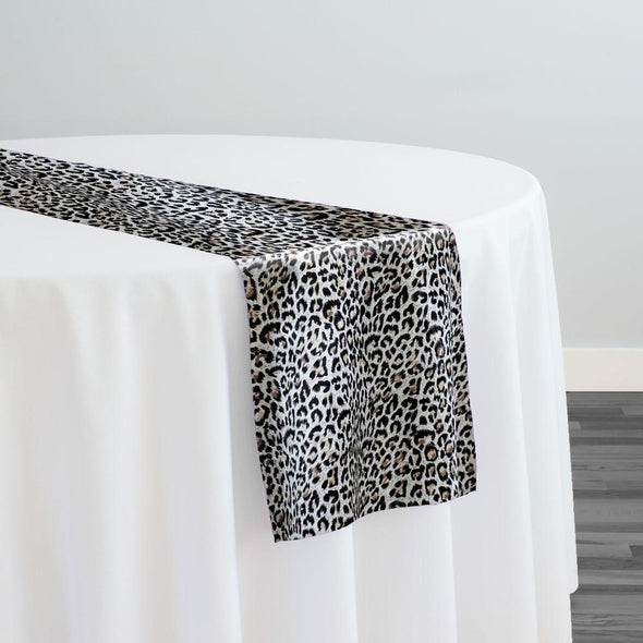 Animal Print Table Runner in Jaguar 02 Table Runner Urquid Linen