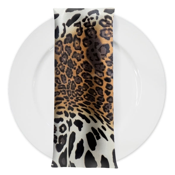 Animal Print Table Napkin in Leopard 04 Table Napkins Urquid Linen