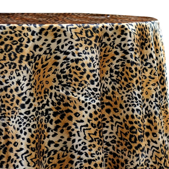 Animal Print Table Linen in Tiger 01 Tablecloths And Overlays Urquid Linen