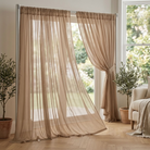 Chiffon Drapery Panel in Taupe 9017 - drapery view 8
