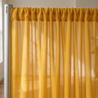 Chiffon Drapery Panel in Gold 1189 - drapery view 8