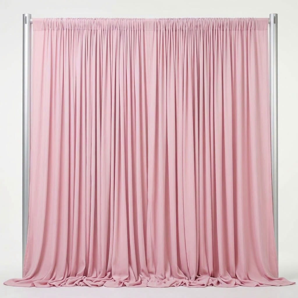 Interlock (Stretch) Drapery Panel in Pink Bubble 8602 - fabric view 2