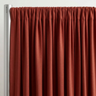 Interlock (Stretch) Drapery Panel in Cinnamon 8599 - hanging drapery