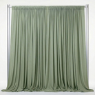 Interlock (Stretch) Drapery Panel in Sage/S 8176 - fabric view 2