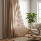 Chiffon Drapery Panel in Taupe 9017 - drapery view 4