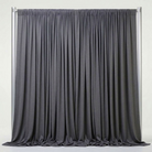 Interlock (Stretch) Drapery Panel in Gray/S 3218 - fabric view 1