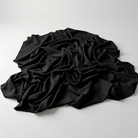 Interlock (Stretch) Drapery Panel in Black - fabric detail 2