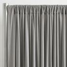 Interlock (Stretch) Drapery Panel in Gray 3217 - hanging drapery