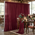 Chiffon Drapery Panel in Burgundy 1232 - drapery view 2