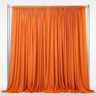 Interlock (Stretch) Drapery Panel in Tangerine 1408 - fabric view 1