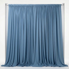 Interlock (Stretch) Drapery Panel in Blue/Dusk 4120 - fabric view 2