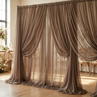 Chiffon Drapery Panel in Taupe 9017 - drapery view 6