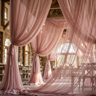 Chiffon Drapery Panel in D/Rose 1159 - drapery view 8