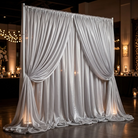 Chiffon Drapery Panel in Silver 0065 - drapery view 7