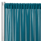 Chiffon Drapery Panel in Aqua 1136 - hanging panel