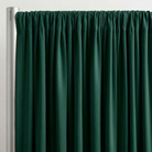 Interlock (Stretch) Drapery Panel in H/Green 1138 - hanging drapery