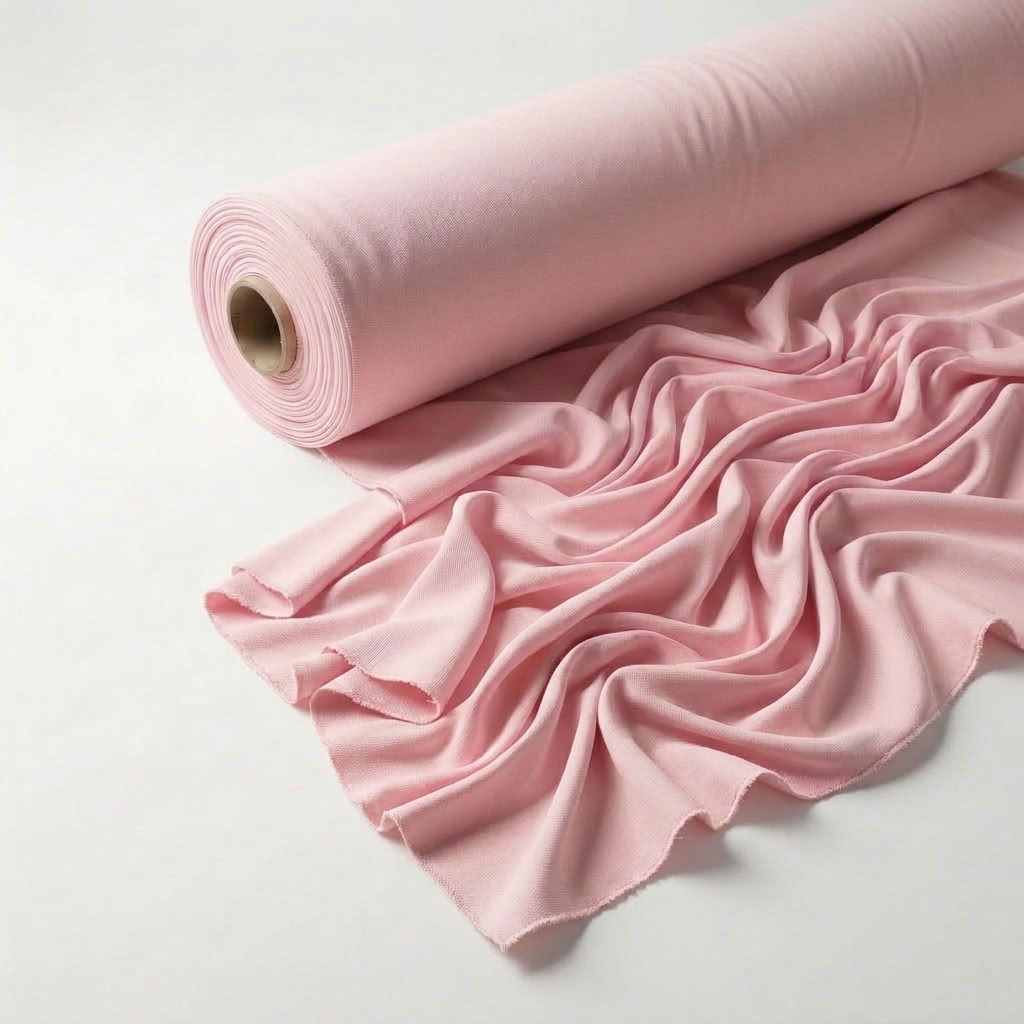 Interlock (Stretch) Wholesale Fabric in Pink 1156 - fabric roll