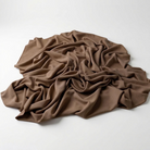 Interlock (Stretch) Wholesale Fabric in Mocha/D 1380 - piled fabric view