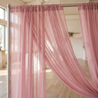 Chiffon Drapery Panel in Pink 1157 - drapery view 6