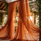 Chiffon Drapery Panel in Copper 0023 - drapery view 8
