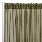 Chiffon Drapery Panel in Olive 1337 - hanging panel