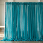 Chiffon Drapery Panel in Turquoise 1142 - drapery view 4