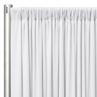 Interlock (Stretch) Drapery Panel in White 1101 - hanging drapery