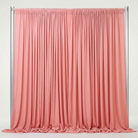 Interlock (Stretch) Drapery Panel in Coral/L 8203 - fabric view 2