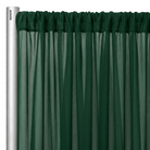 Chiffon Drapery Panel in H/Green 1235 - hanging panel