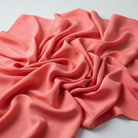Interlock (Stretch) Drapery Panel in Coral/Kiss 1216 - fabric detail 1