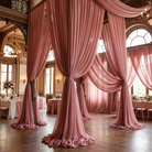 Chiffon Drapery Panel in D/Rose 1161 - drapery view 8