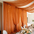 Chiffon Drapery Panel in Orange 1406 - drapery view 5