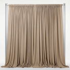 Interlock (Stretch) Drapery Panel in Mocha/L 1385 - fabric view 1