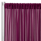 Chiffon Drapery Panel in Magenta 1281 - hanging panel