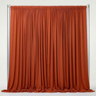 Interlock (Stretch) Drapery Panel in Rust 8150 - fabric view 1